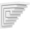 Ekena Millwork Standard Landon Architectural Grade PVC Bracket, 5"W x 8"D x 8"H BKTP05X08X08LAN - alternate 1